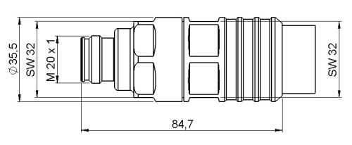 43F-RA78-P02 - 4.3-10 Female Co - RFS Technologies an Amphenol Company